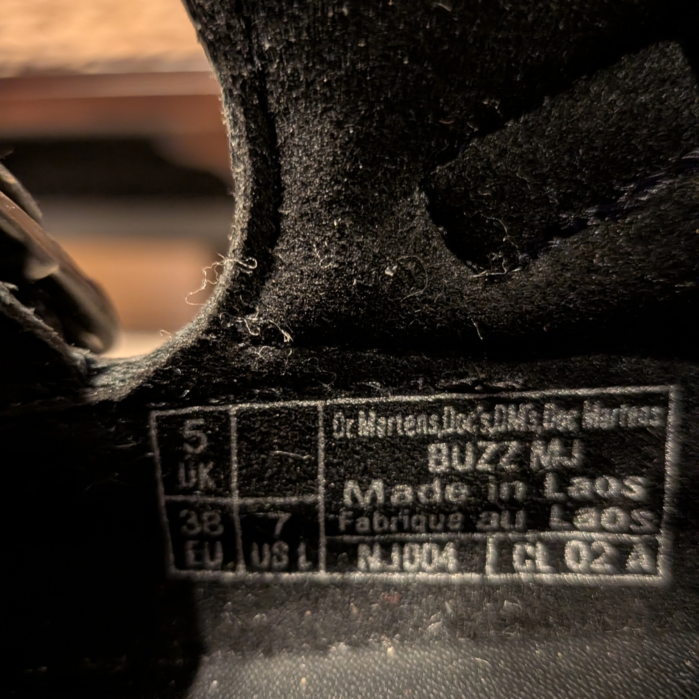 Dr. Martens Black Buzz Mary Jane Size 7 - Picture 7 of 7